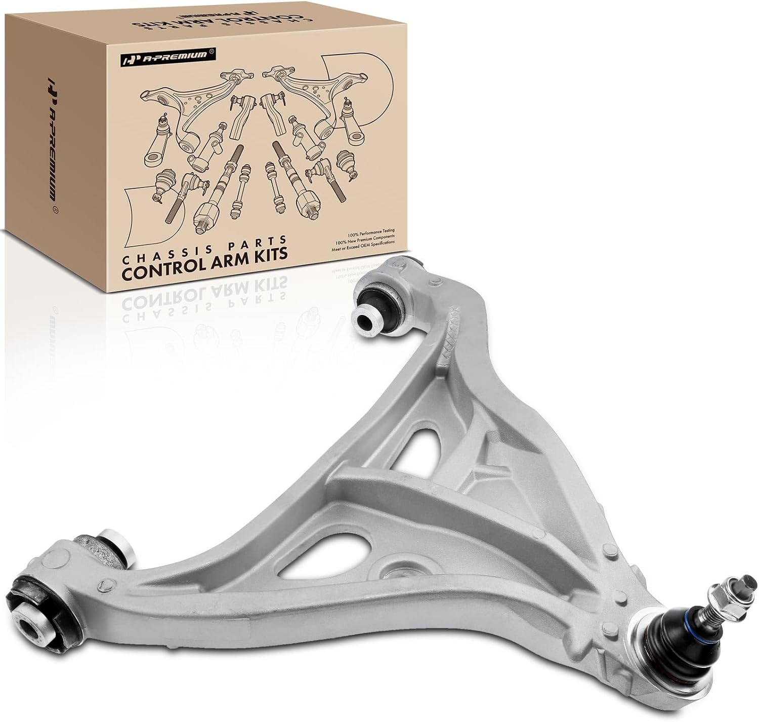 A-Premium Front Left Lower Control Arm, with Ball Joint & Bushing, Compatible with Ford F-150 2004-2008, Lincoln Mark LT 2006-2008