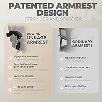 Vista 6 de Dowinx Gaming Chair Fabric with Pocket Spring Cushion, Massage Game Chair Cloth with Headrest, Ergonomic Computer Chair with Footrest 290LBS, Black