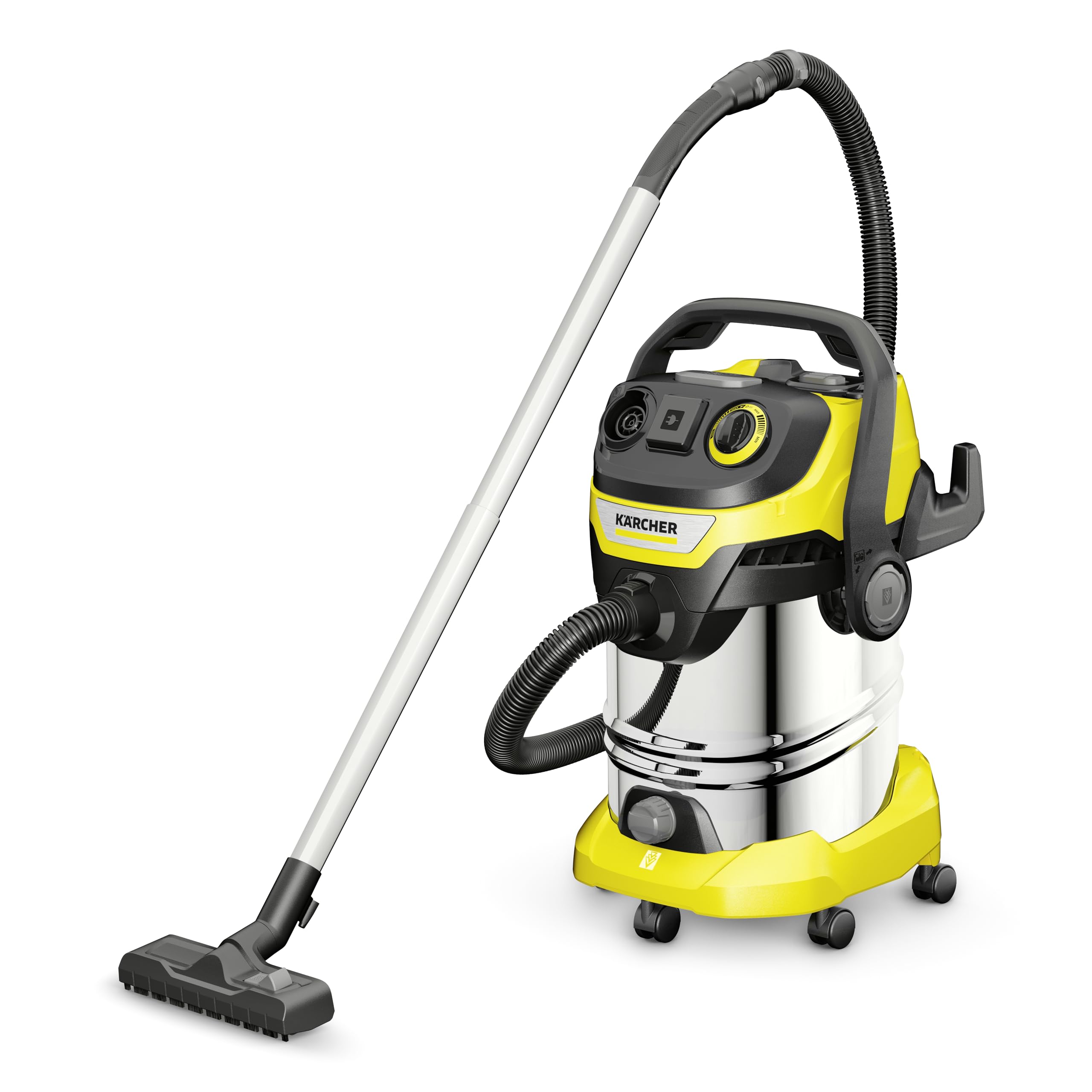 KÄRCHER Aspirateur Multifonction WD 6 P S V-30/6/22/T, Fonction Soufflerie, Puissance : 1300 W, Cuve : 30 l, Flexible : 2,2 m, avec Prise, Tube et Adaptateur pour Outils, Filtre, Suceur Sol/Fentes