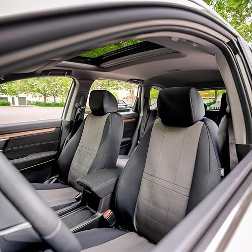 Miniatura 6 de Asientos delanteros ShearComfort - Fundas de asiento de neopreno personalizadas para Ford Focus (2013-2018) en color azul sólido para cubos