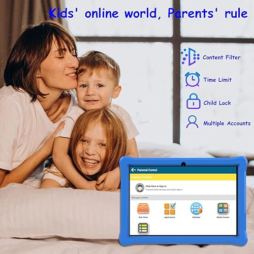 Miniatura 7 de Tableta para niños de 10 pulgadas, tableta Android para niños, 2 GB de RAM 32 GB ROM Android 11 Tablets IPS pantalla táctil 1280 x 800, Iwawa y