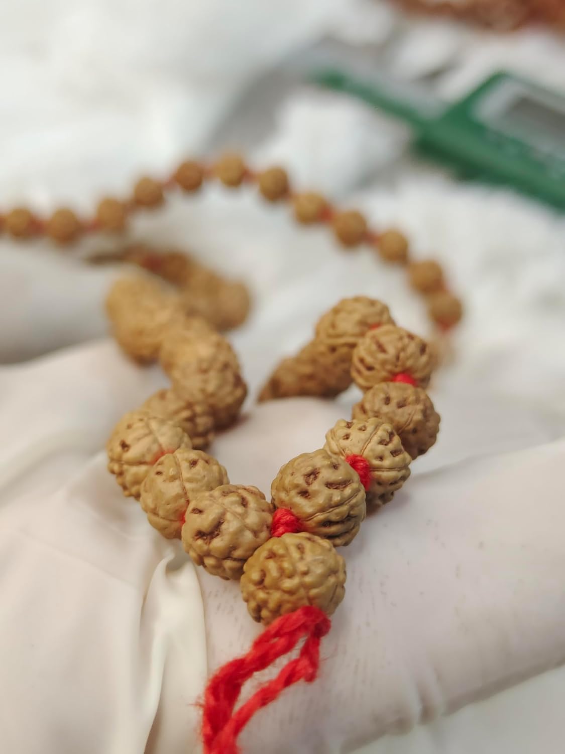 Maha Laxmi Kawach 5 mukhi mala with 7 mukhi nepali rudraksha | 5 mukhi mala size 6mm | 7 mukhi nepali Rudraksha