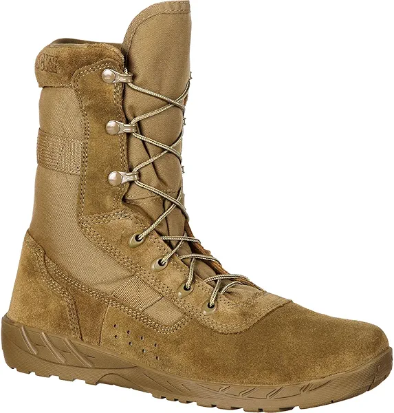 ROCKY C7 Lightweight Commercial Military Boot, Coyote Brown, Size 14(M)
