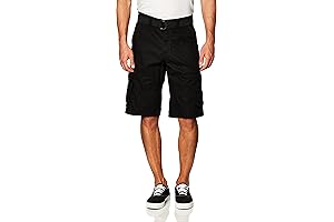 Ripstop Belted Men's Long Cargo Shorts