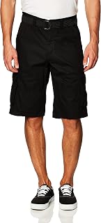 Men's Multi Pocket Ripstop Cargo Shorts with Belt, Inseam 12"