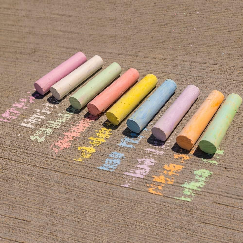 Innovative Designs Marvel Spiderman Outdoor Sidewalk Chalk Set for Kids - 20 Chalks with Bucket, Decals, and Chalk Holder