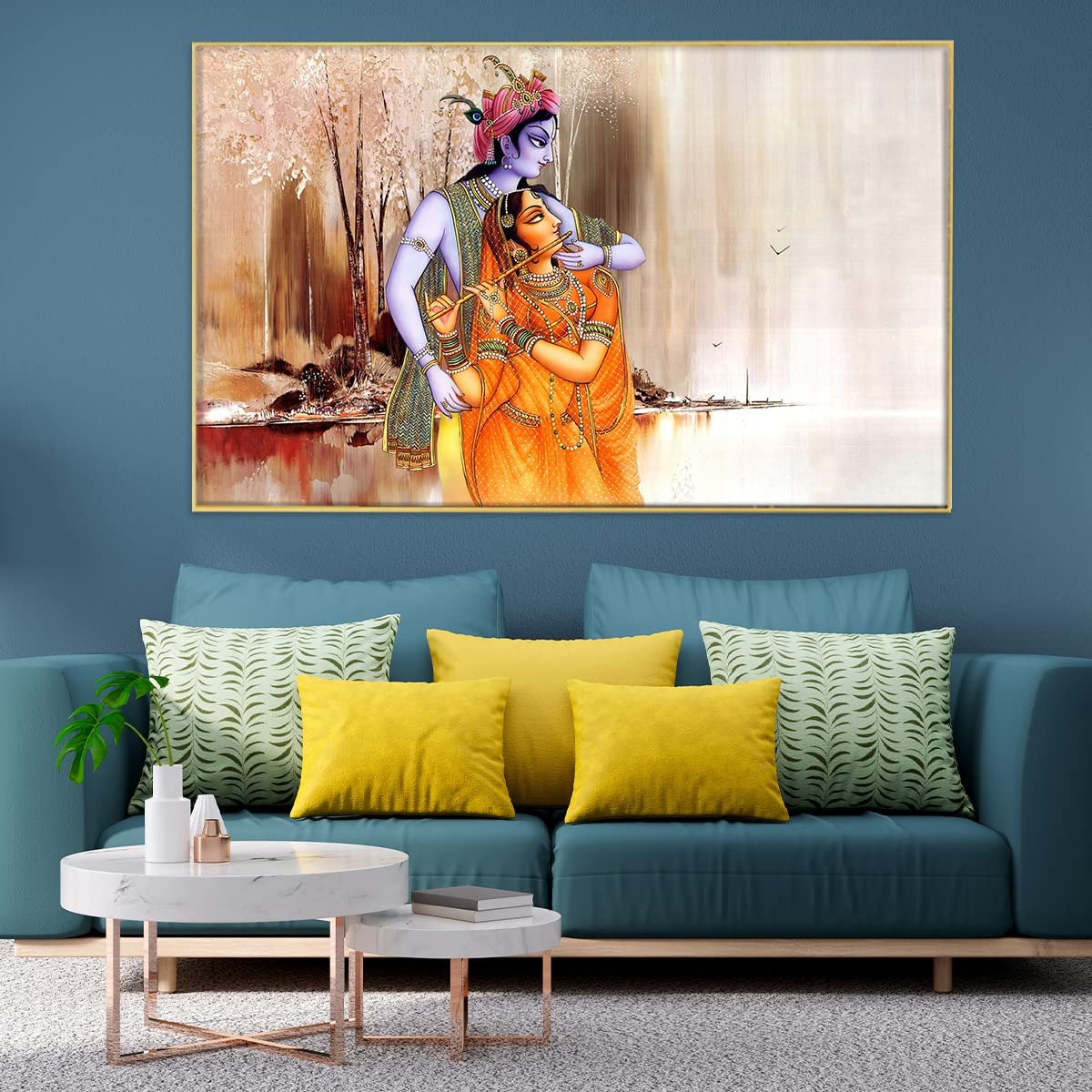 Buy Homafy Radha Krishna Canvas Wall Painting Radha krishna modern