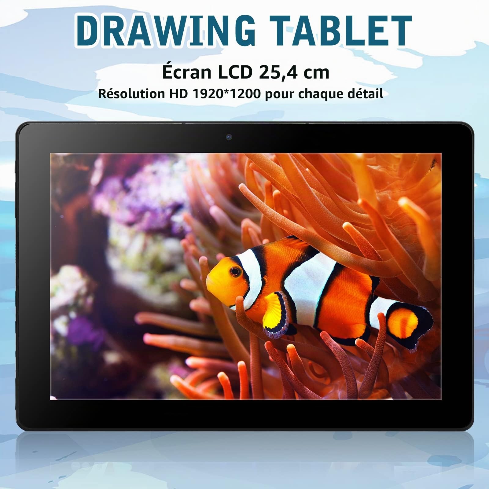 Standalone Drawing Tablet, 10 inch Drawing Tablet with Screen, No Computer Needed,FHD Displauy, Octa-Core CPU, Android 12, Drawing Digital Stylus,Perfect for Take Notes, Digital Artist, Designer