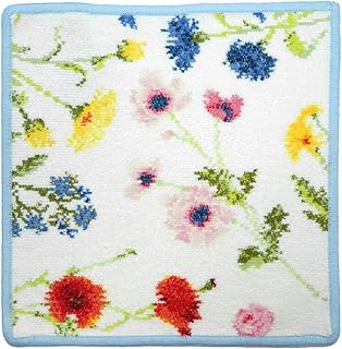 (フェイラー)FEILER ハンカチ Flower Meadow フラワーメドゥ ブルー ハンドタオル 25cm [並行輸入品]