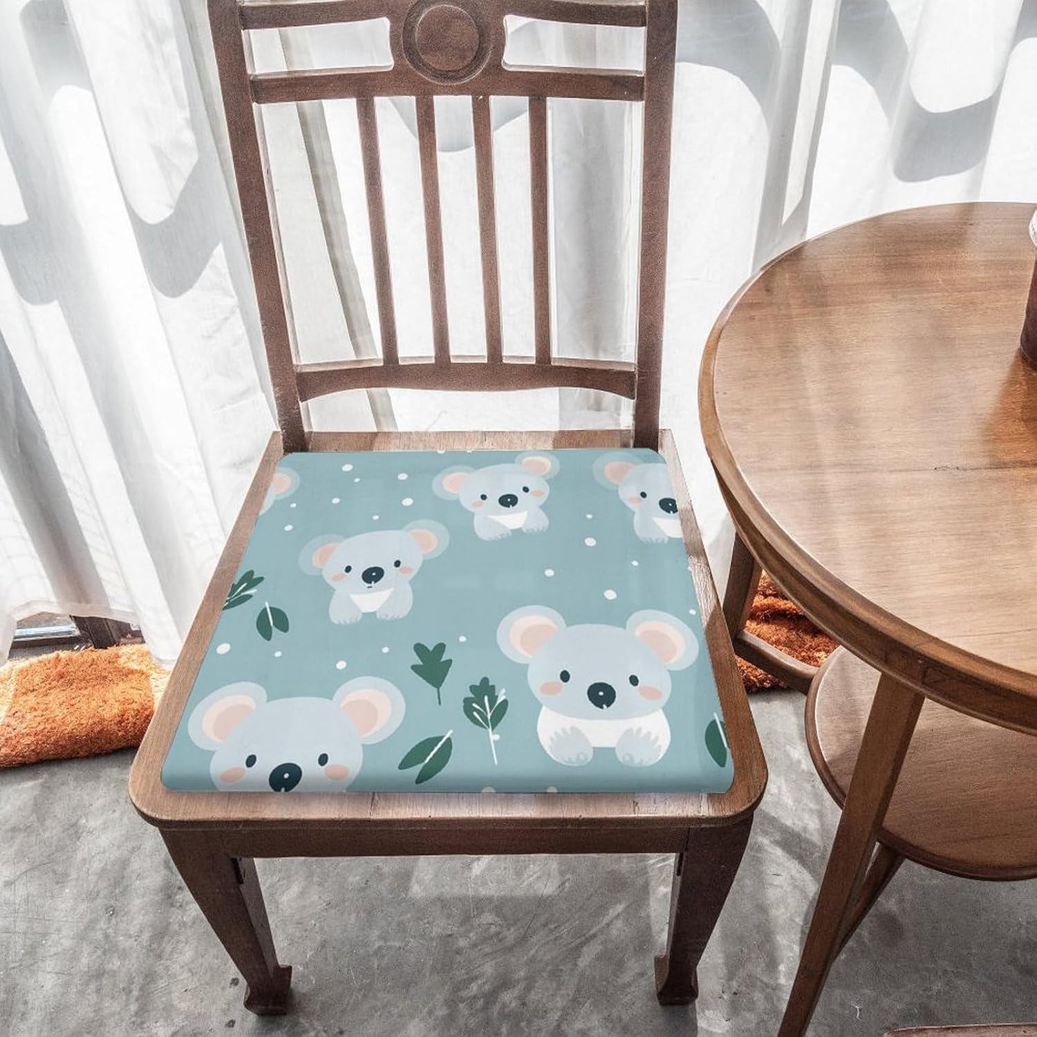 Cute Koala Floor Pillow Meditation Yoga Cushion Square Chair Cushion Pillows Seating for Adults