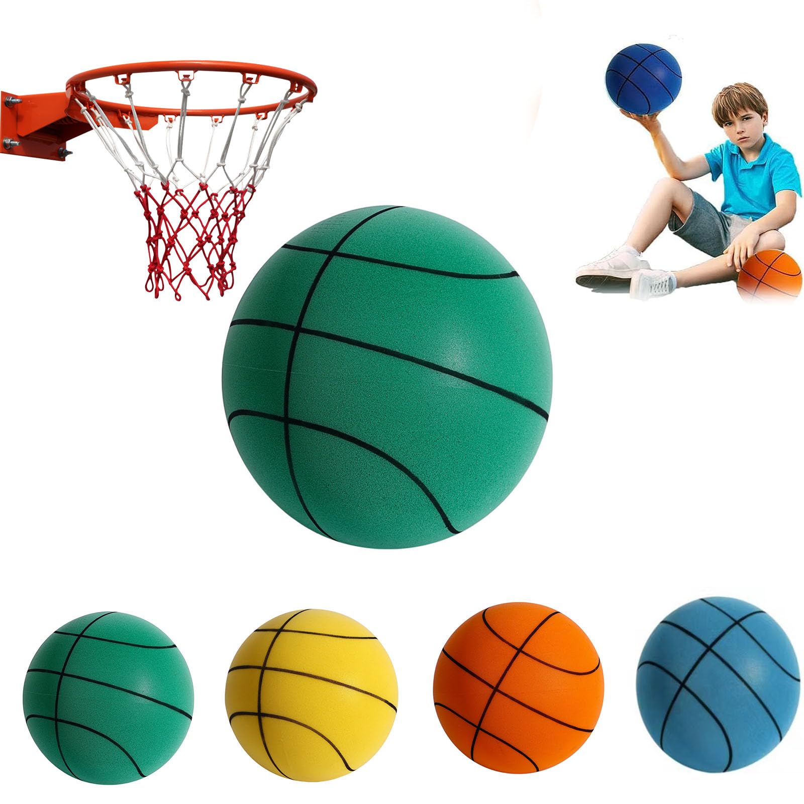 Ubervia® Handleshh Silent Basketball, Silent Basketball Dribbling Indoor,No Sound Basketball Full Size,Basketball That Makes No Sound Indoor,Easy to Grip Quiet Ball for Various Indoor Activities (B0CZQY4BXK) Amazon Price History, Amazon Price Tracker