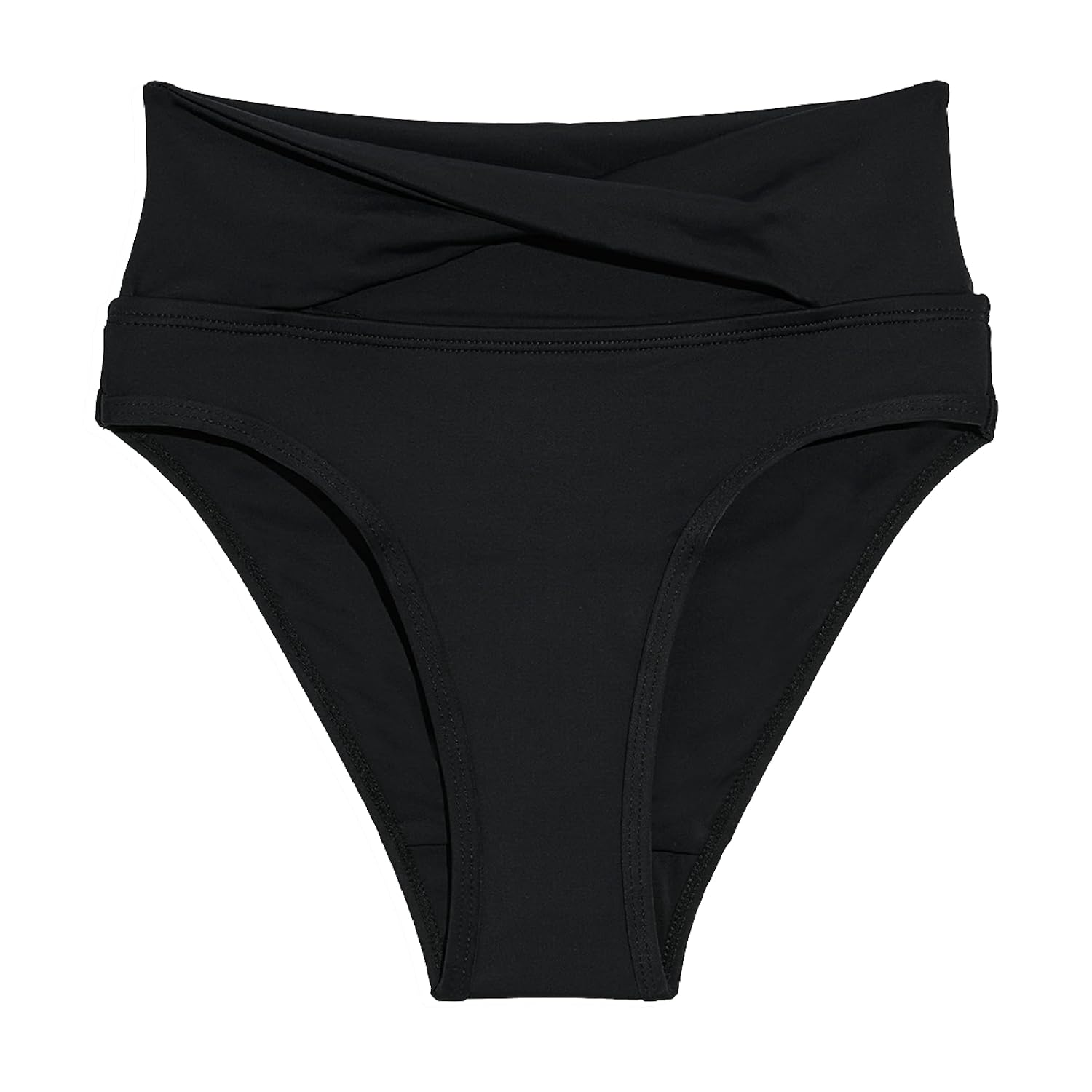 KNIX Kt Teen Period Swimwear Twist High Rise Bikini Bottom - Period Swim Bottom - UPF 50 Fabric