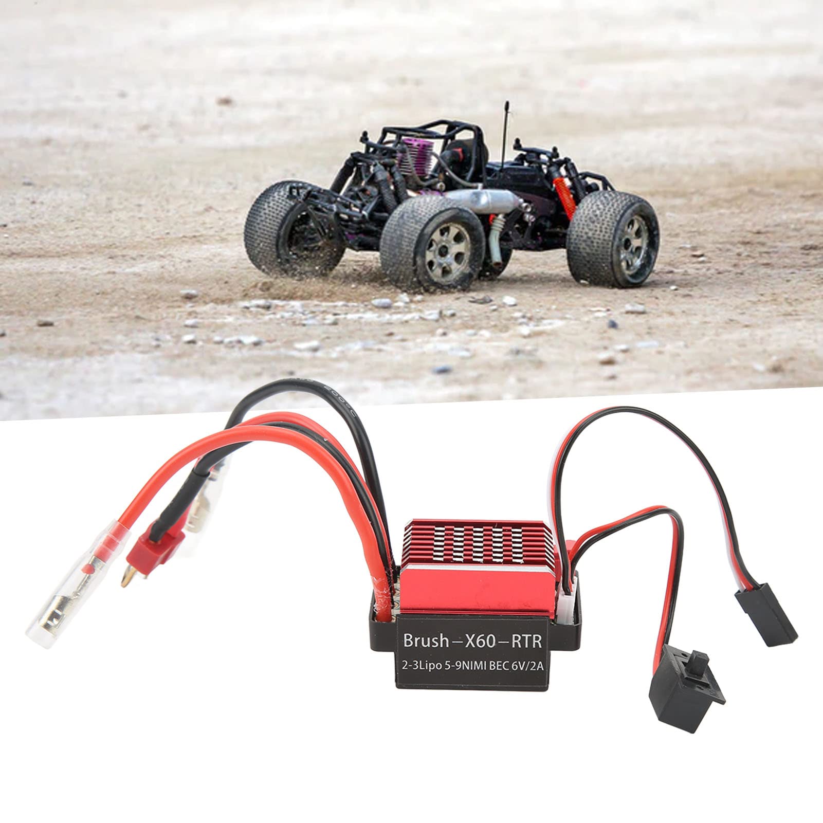Regolatore Di Velocit&agrave; Spazzolato ESC RC &ndash; Avanti/Retro, Nuovo