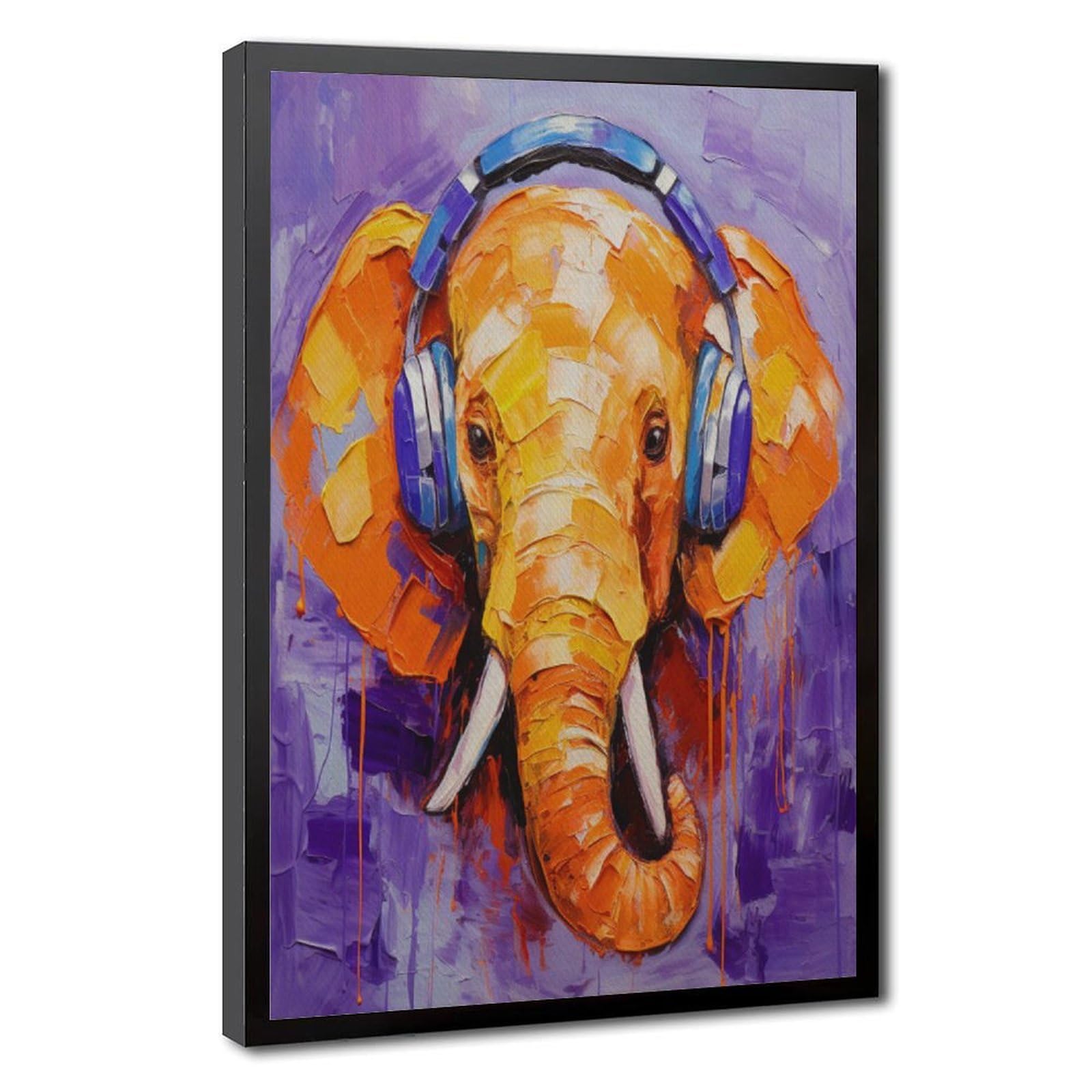 Bareronor Abstract Elephant Poster Canvas Poster Bedroom Decor Landscape Office Room Decor Gift 20" L X 30" W