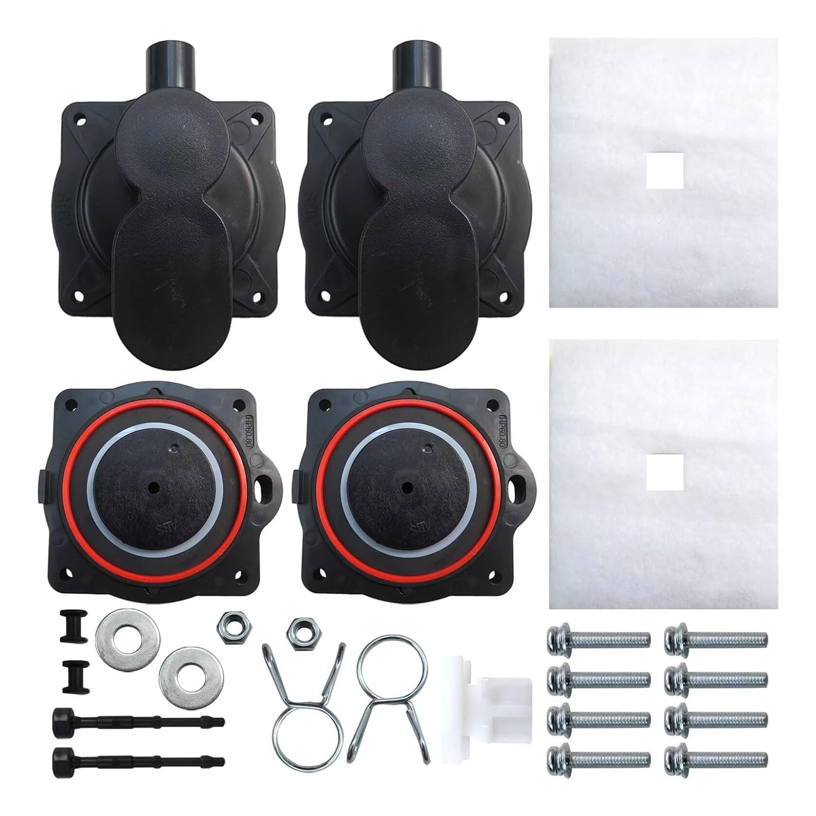FackLOxc Air Pumps Diaphragm Rebuild Repair Kits Suitable for Hiblow HP80 HP60 Valves Mounting Washers Diaphragm Accessories Pumps Repair Parts