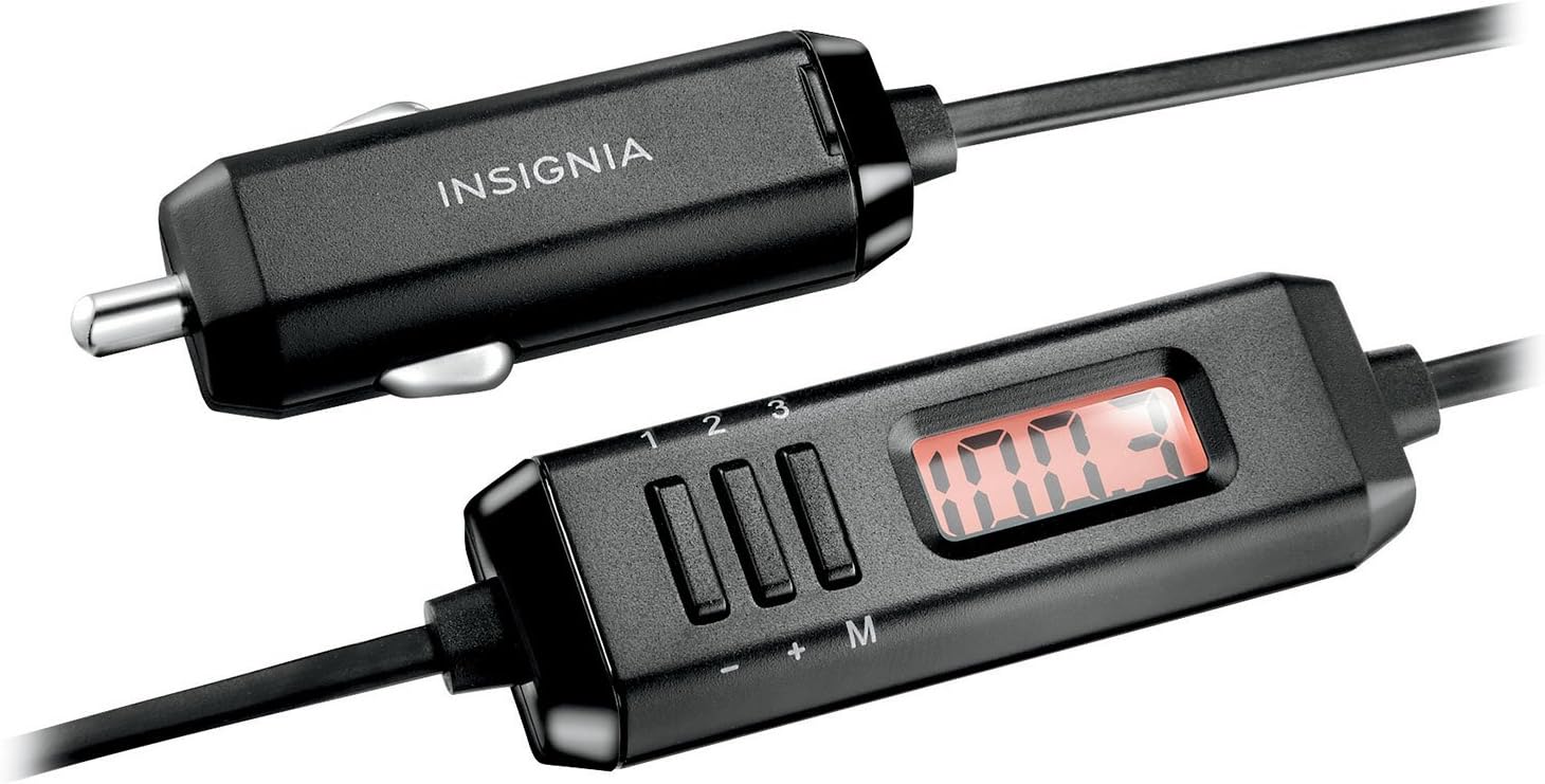 Insignia Universal FM Transmitter, NS-M35FMT2-C, Black