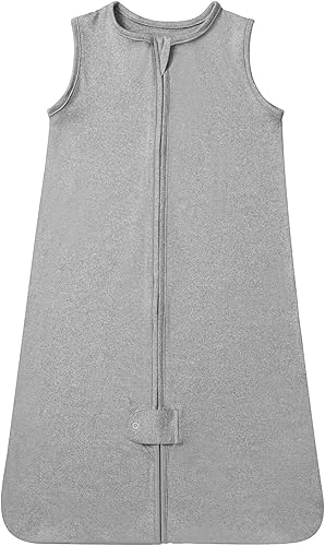 TotAha Saco de dormir ligero, elástico, suave, acogedor, con cremalleras seguras de 2 vías para 0-6-12-24 meses, 0.5 TOG