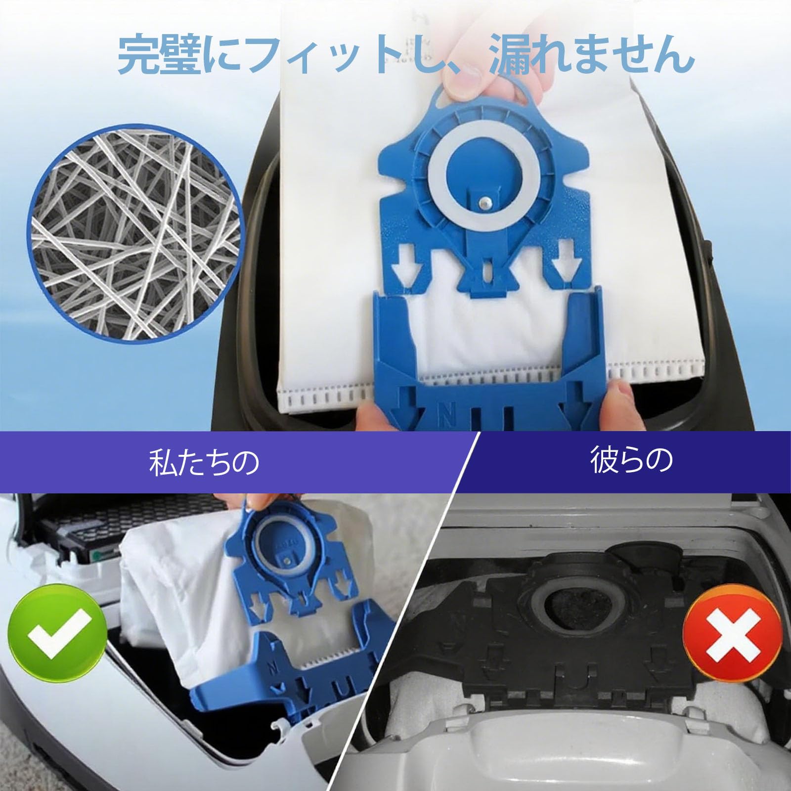 Amazon.co.jp: 掃除機用紙パック ミーレ対応 掃除機 ダストパック 互換