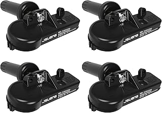 TPMS Sensor, 433MHz Tire Pressure Monitoring System 4-Pack Replacement for Jeep Wrangler JK Dodge Ram Chrysler OE Replace#56029398AB