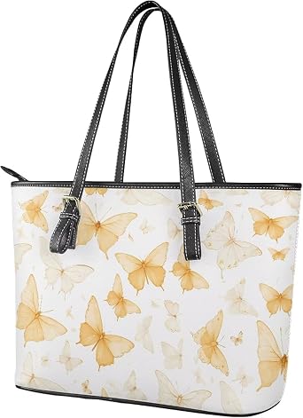 Cute Animals Tote Bag for Women Faux Leather Zipper Hobo Bag, Cartoon Puppy Shoulder Work Tote Purse for Laptop