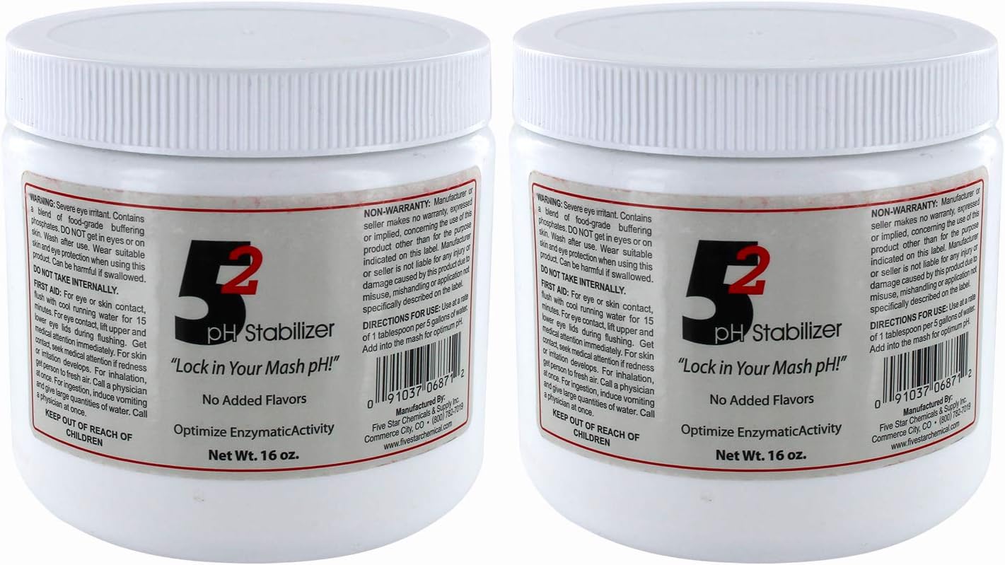 Five Star-42382-MB 5.2 ph Stabilizer - 1 lb (Pack of 2) - Silver