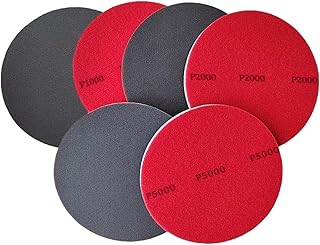Bowling Sanding Pads, Bowling Ball Sanding Pads 6 Pieces Grit Pads for Bowling Ball Sanding Sand Pads Polishing Cleaning Pad Grit 500, 1000, 1500, 2000, 3000, 5000 for Ball Resurfacing Polishing Kit
