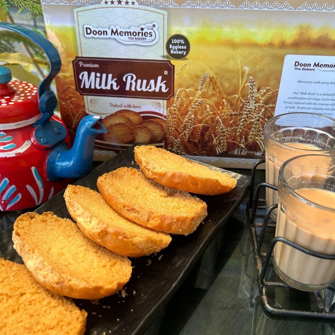 PREMIUM EGGLESS MILK RUSK BY DOON MEMORIES-CRISPY & DELIGHTFUL TEA-TIME SNACK (B0D2LJXPC9) Amazon Price History, Amazon Price Tracker