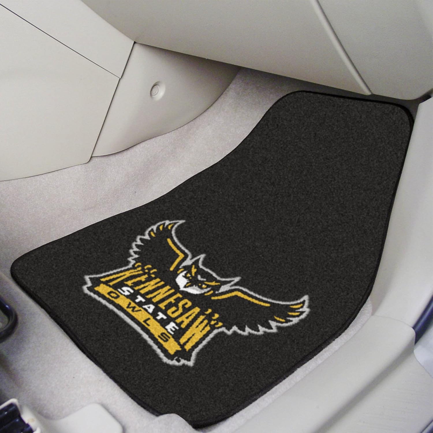 FANMATS NCAA Unisex-Adult Front Carpet Car Mat Set - 2 Pieces