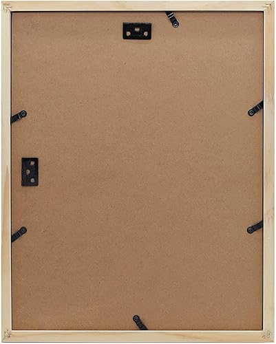 Miniatura 9 de Golden State Art, Marco de madera blanca envejecida de 11 x 14 pulgadas con paspartú blanco  Muestra cinco fotos de 4 x 6  Vidrio real, ganchos de