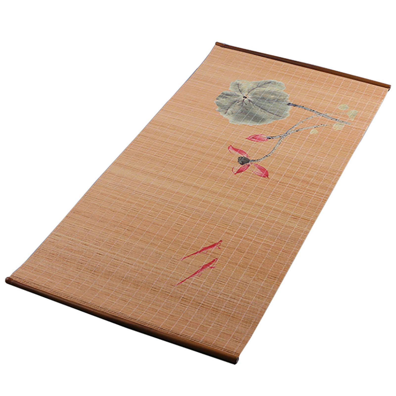 JLCPChinese Style Table Runners 3D Inkjet Pattern Natural Bamboo Place Mats Heat Resistant Non-Slip for Christmas Hotel Cafe Home Decor,2,30 X 210cm(12"×83")