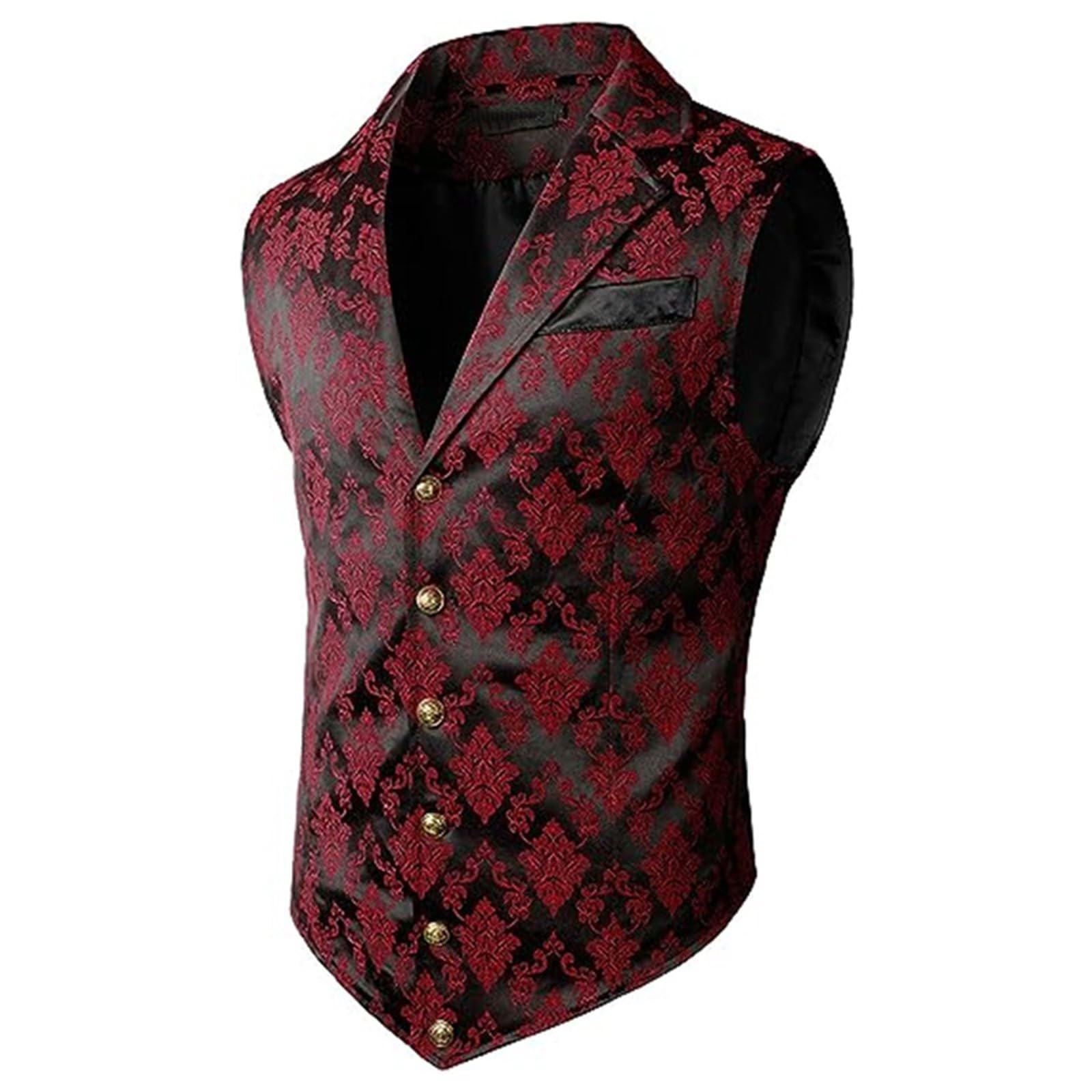 Herren-Blazer, einreihig, Paisleymuster, Jacquard-Weste, schmale Passform, formelle Smoking, Retro, Business-Weste, Hochzeit, Party, Blazer, Weste, weitsichtige Anzugweste für Herren