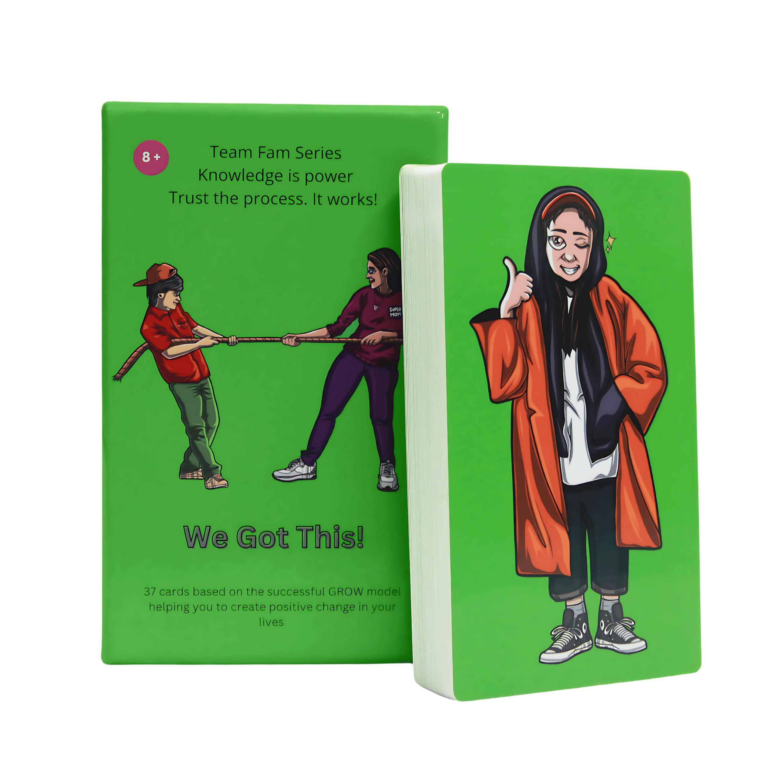 Team Fam We Got This! Coaching Cards  Build Kids Confidence & Problem-Solving Skills | Fun & Engaging Parent-Child Conversations | Emotional Intelligence & Resilience Cards