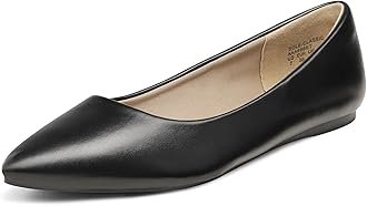 DREAM PAIRSWomen's Casual Pointed Toe Ballet Comfort Soft Slip On Flats Shoes