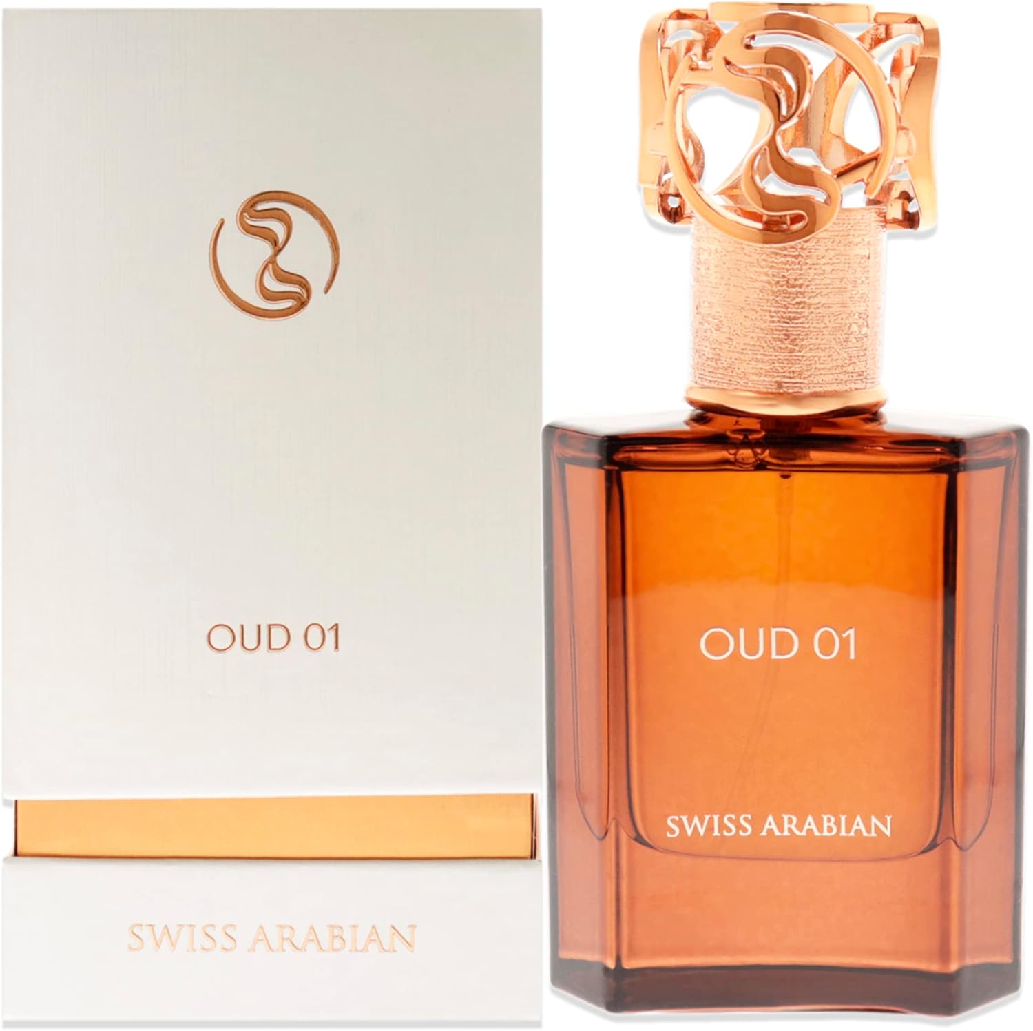 Swiss Arabian Perfumes Oud O1 Eau de Parfum Unisex 50ML – Luxueuze mix van framboos, Turkse roos en amber met een rijke Oud basis