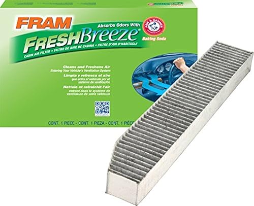 Filtro de aire de cabina FRAM Fresh Breeze con bicarbonato de sodio Arm & Hammer, CF10363 para vehículos Jeep