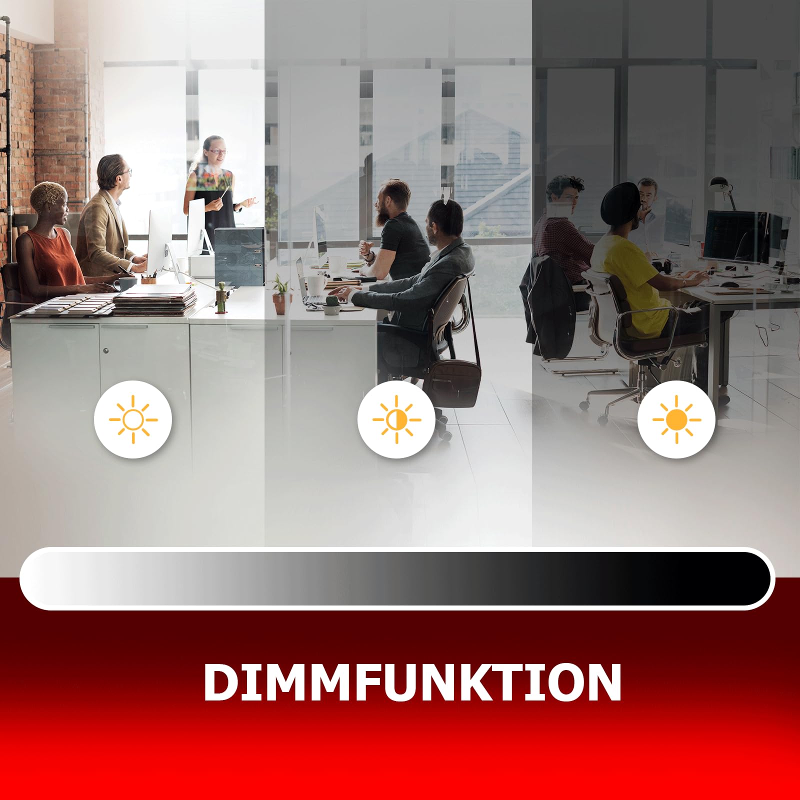 10x LED Panel 62x62 Neutralweiß 5000K dimmbar 0-10V 36W | 4320lm Rasterleuchte Slim Alu flimmerfrei Deckenleuchte Netzteil PLs3.0