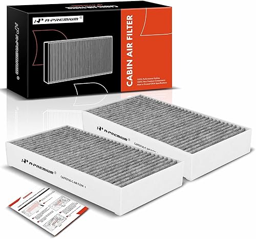 A-Premium Filtro de aire de cabina de 2 piezas con carbĂłn activado compatible con Mercedes-Benz GL320 2007-2009, GL350, GL450, GL550, G550, R320, A-Premium Filtro de aire de cabina de 2 piezas con carbĂłn activado compatible con Mercedes-Benz GL320 2007-2009, GL350, GL450, GL550, G550, R320,