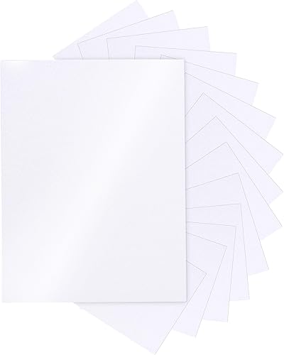 Silunkia 28 hojas de cartulina blanca brillante de 8.5 x 11, 8.82 ozm92 libras de papel grueso, ideal para cartas de Acción de Gracias, Navidad,