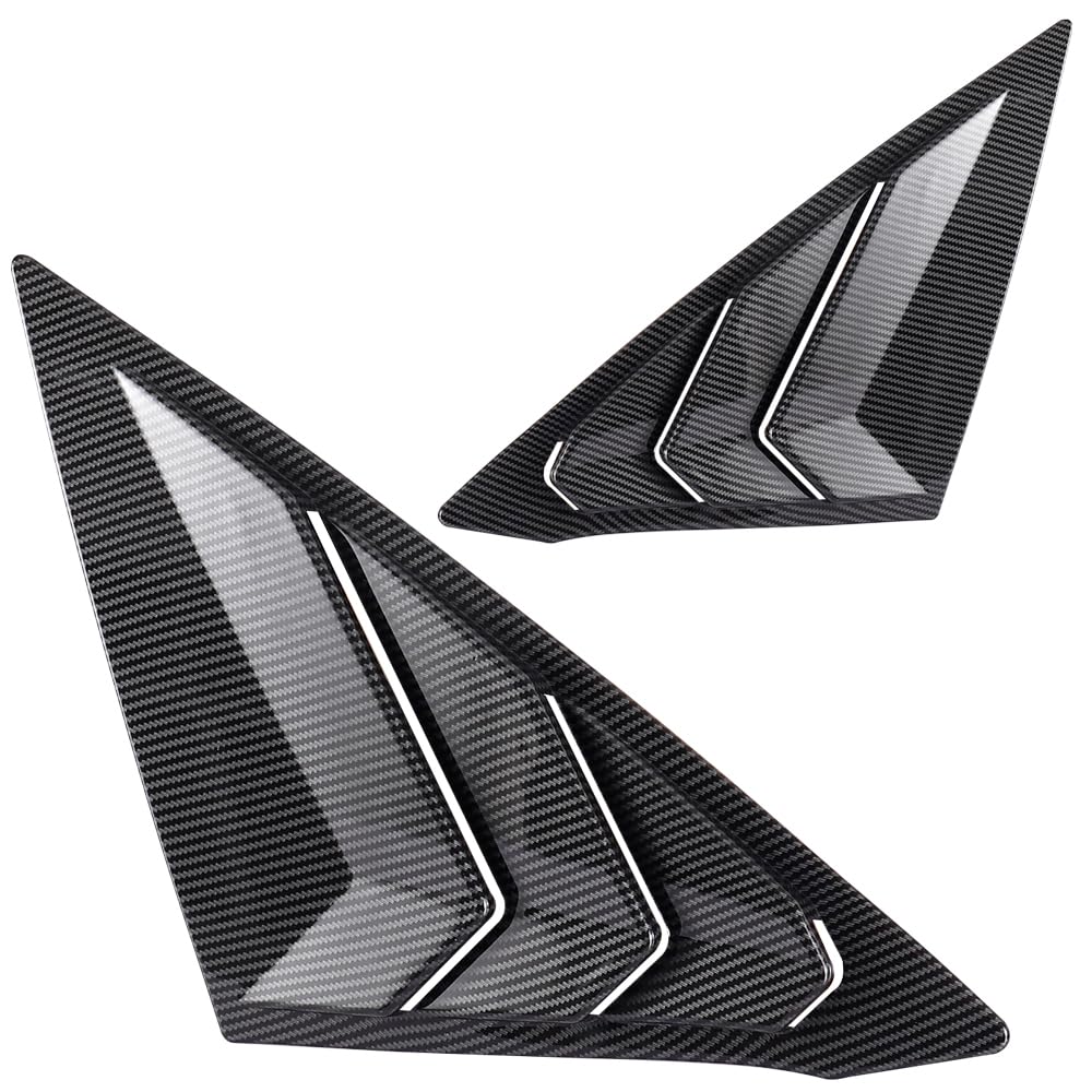 YINGTUU for Honda 11th Gen Civic Sedan 2022 2023 2024 2025 Accessories Car Exterior Rear Side Window Louvers Air Vent Scoop Shades Cover Blinds