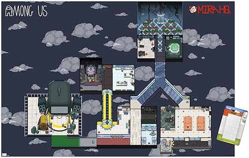Miniatura 1 de Trends International Póster de pared de Among Us-Mira Map, 22.375 x 34 pulgadas, paquete de póster y montaje prémium