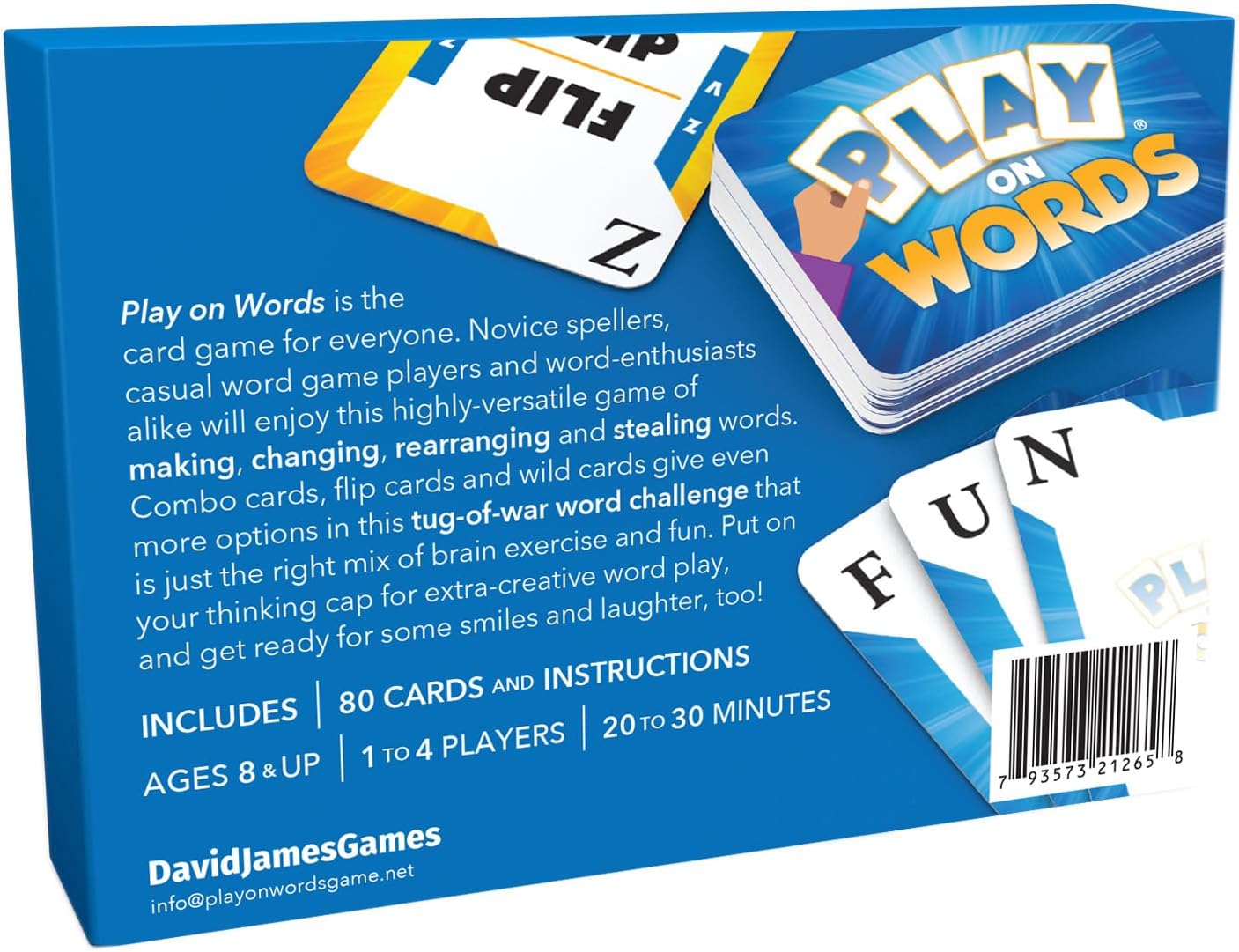 Play On Words Card Game - Extra-Creative Word Making Fun for All Ages - A Parents' Choice Award Winner - Family/Kid-Friendly Word Game