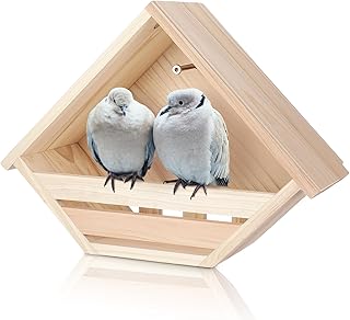Cedar Dove Nesting Box Dove House Nest for Bird Pigeon Outside Doves Nesting and Roosting Platform Garden Decoration