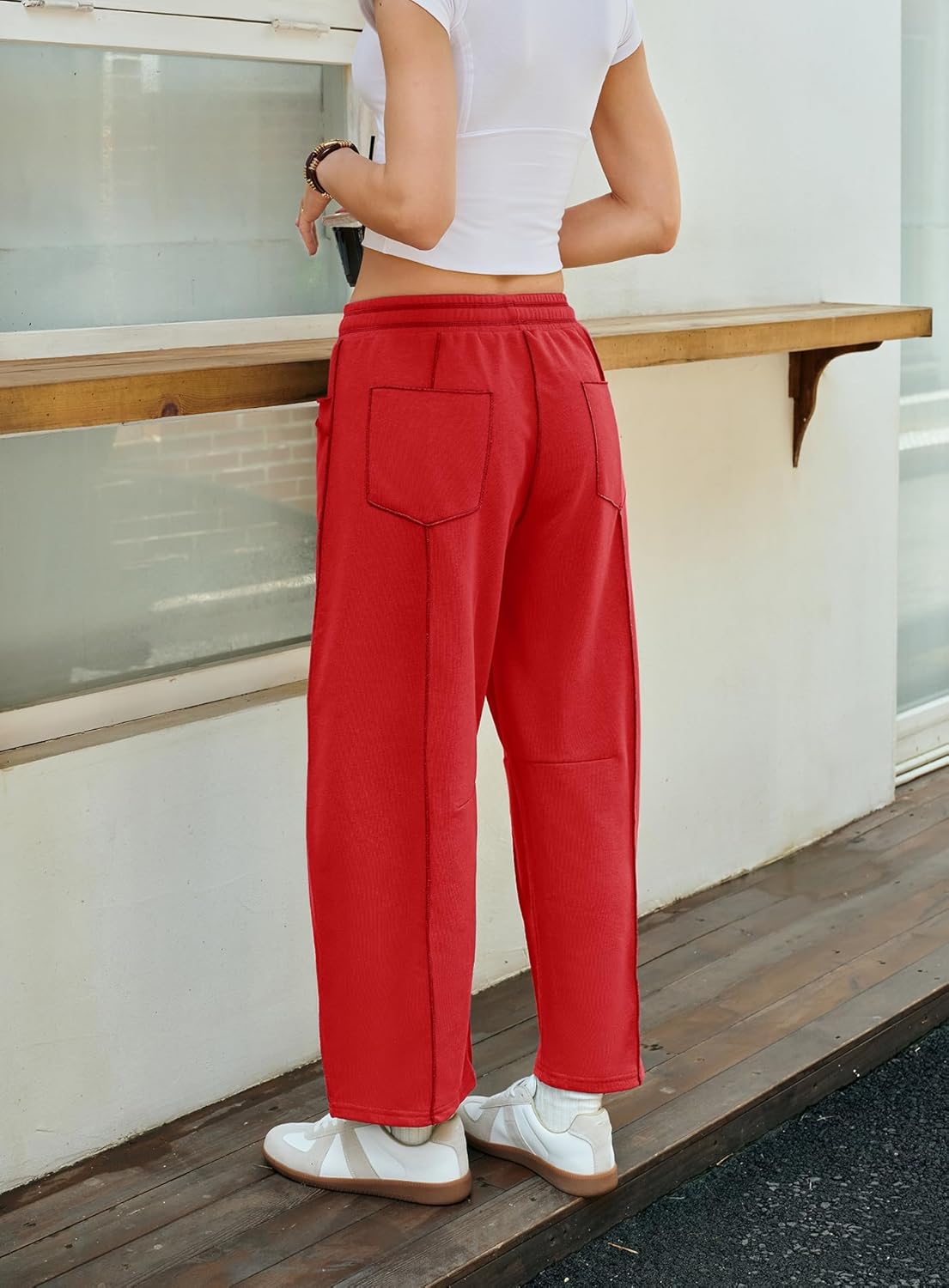 Yanekop Women's Baggy Wide Leg Palazzo Pants - Image 5