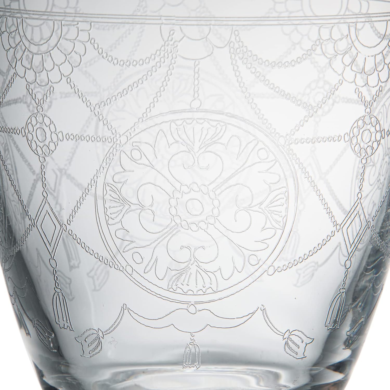 Aoyama Glass AMG-7041-1S Bacchus Glass, Rock Glass, Old Shochu Glass, Japanese Sake, Approx. 11.8 fl oz (340 ml), Gift Set, Boxed, Father's Day, Gift, Men's, Old Lace Pattern, Made in Czech Republic