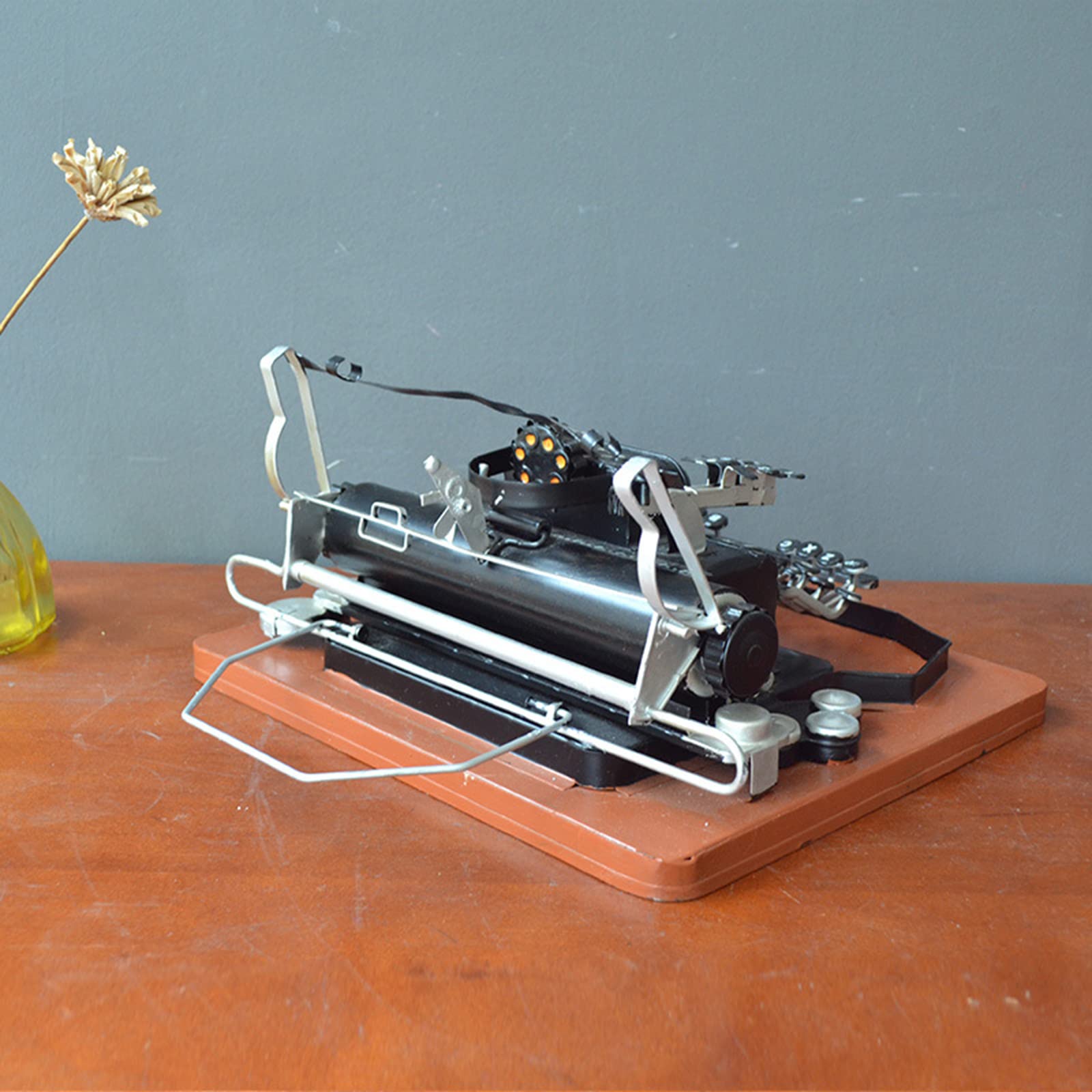 Modèle de Machine à écrire rétro, Ornement de Machine à écrire en Fer forgé, décorations de Bureau pour la Maison, Bar, café, décoration de vitrine
