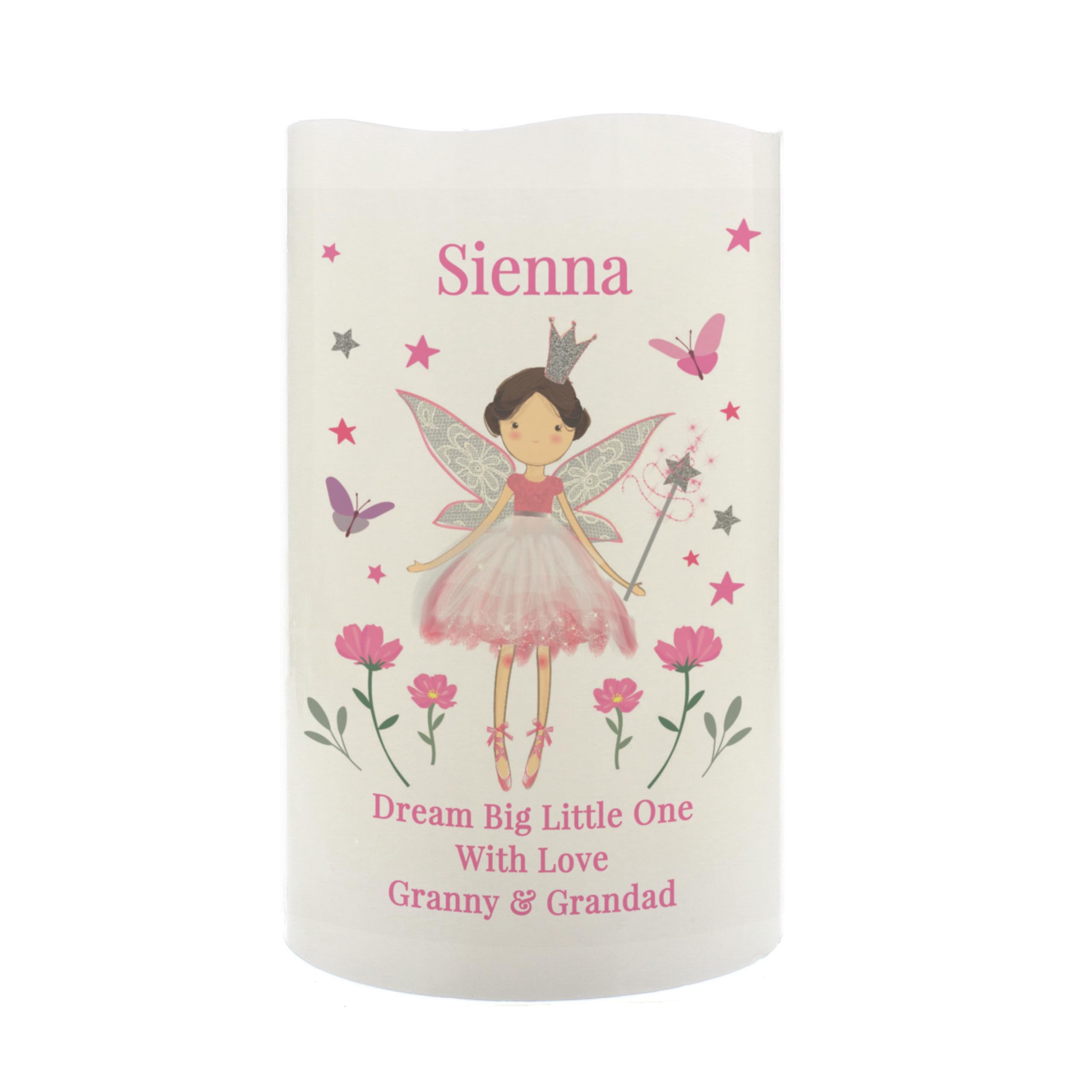 NGC Personalised Fairy Princess Nightlight LED Candle Birthday Christmas Girls Gift