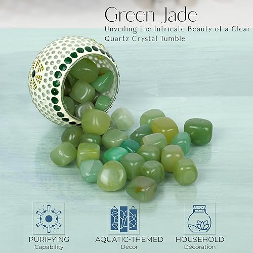 Miniatura 6 de Piedras preciosas naturales de jade verde, cristales caídos, piedras lisas, cristales positivos, cristales pequeños a granel, juego de chakras de