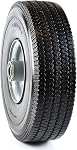 RK Heavy Duty Solid Rubber Flat Free Tubeless Hand Truck/Utility Tire Wheels, 4.10/3.50-4" Tire, 2-1/4" Offset Hub, 5/8" Ball Bearing