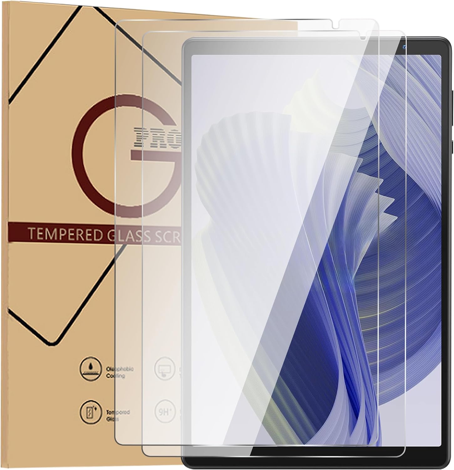 for Lville 10 Inch P11/Baken D10A M10 10.1/PRITOM TAB 10 Lite Tablet/VOLENTEX VASOUN Tab 10 Lite/VASOUN M10 Tablet Tempered Glass Screen Protector High Definition Anti-scratch (2 PCS)
