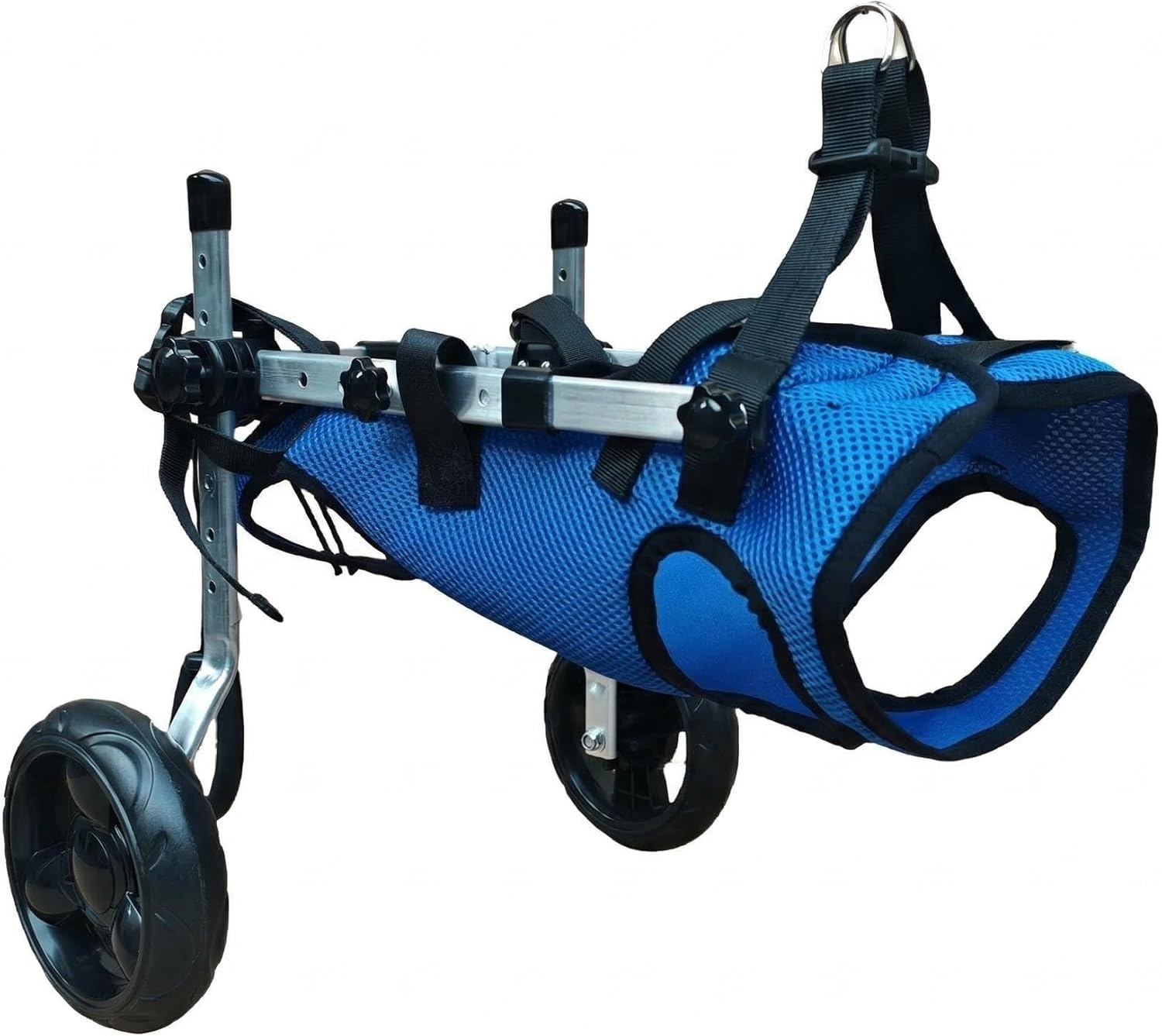 Adjustable Small Dog Wheelchair - Mobility Aid for Disabled Pets with Back Leg Issues - Leg Brace & Hip Support (Medium Size)